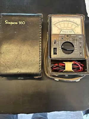 Simpson 160 - Volt - Ohm - Milliammeter With Case & Leads • $45