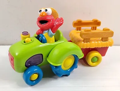 Sesame Street Mattel Elmo Sing Along Talking 20cm Tractor (2000) Tested • $25.70