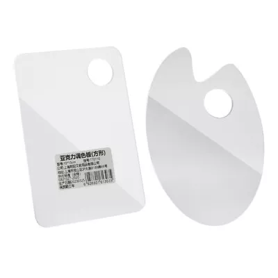 £3.78 • Buy Square Acrylic Paint Palette With Thumb Hole Clear Paint Pallet,Artist Pallet