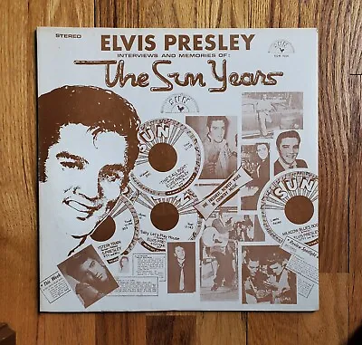 ELVIS PRESLEY - THE SUN YEARS Vinyl RECORD - Never Played • $7.99