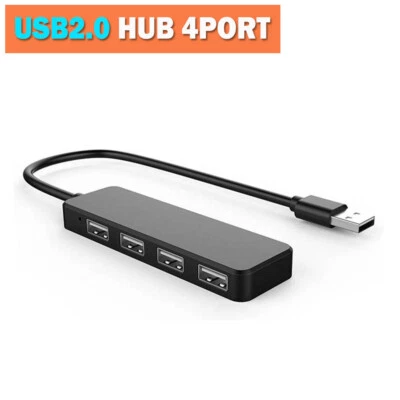 $7.45 • Buy 4 Port Hi-Speed USB 2.0 HUB Compact & Slim USB HUB Splitter For PC Laptop Mac AU