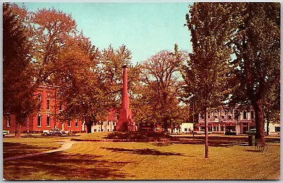 Public Square Civil War Monument Milan Ohio - Postcard • $4.98