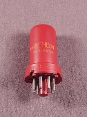 $19.99 • Buy 1 5693 CK RAYTHEON Red HiFi Radio Amp Vintage Vacuum Tube Code 280 643
