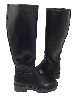 Nine West Women's Verve Zip Black Knee High Boots Size:9 108D • $97.99