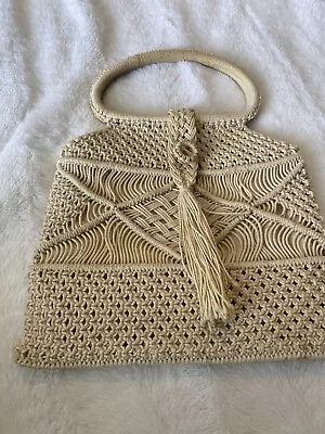 Macrame Hand Bag  • $20