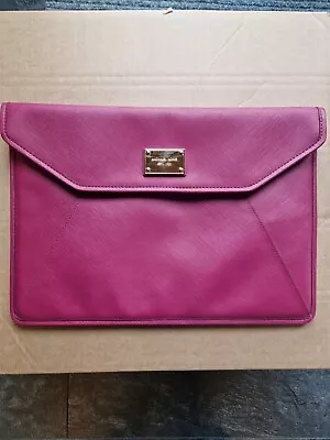 £15 • Buy Michael Kors Pink Oversized Clutch Bag Ipad Tablet Case 