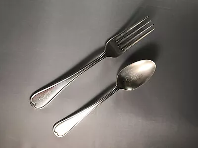 Edelweiss Cafe Spoon And Fork Used Silver Plate Set Marked Meriden S P Co XII • $1.84