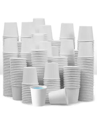 NIB [300 Count] 3 Oz. Small Paper Cups Disposable Mini Bathroom Mouthwash Cups • $13.99