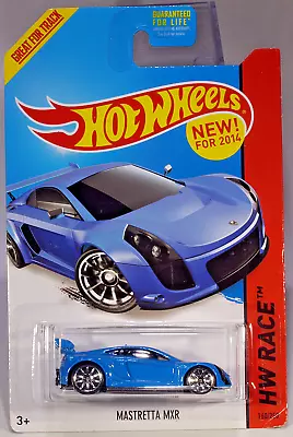 Hot Wheels 2014 Blue Mastretta MXR #160 HW Thrill Racers • $3