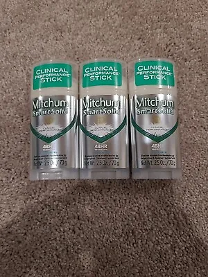 3x Mitchum Smart Solid Unscented Clinical Performance Antiperspirant Deodorant • $44