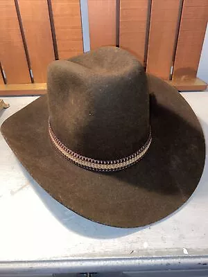 VINTAGE  Mens 7 1/8  - BAILEY DURA-FELT   Cowboy Western Cordova Style 200 Hat • $29.77