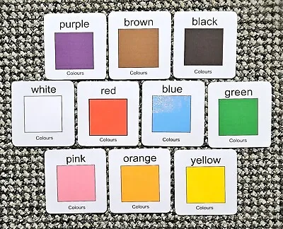 Colours Flash Cards - Nursary Preschool EYFS EFS Early Learning • £1.50