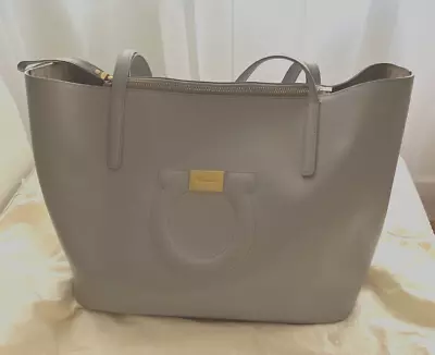 Ladies Handbag/Tote  Salvatore Ferragamo  Light Grey • $400