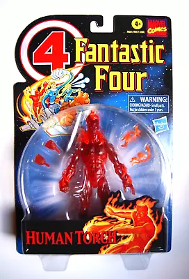 Marvel Legends Fantastic Four Retro Carded HUMAN TORCH Action Figure!   • $22