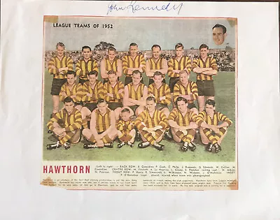 Hawthorn Hawks Autographed Picture John Kennedy • $9.99