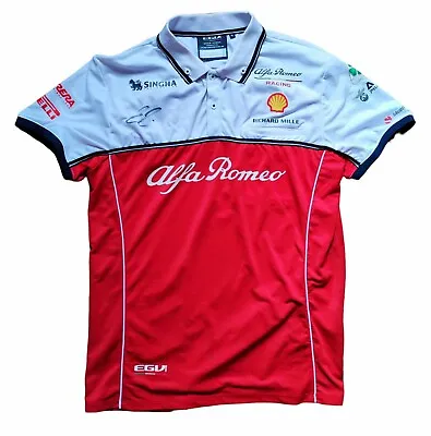 F1 KIMI RAIKKONEN Signed Alfa Romeo/Sauber Issue Pit Crew (personal) Shirt • $999