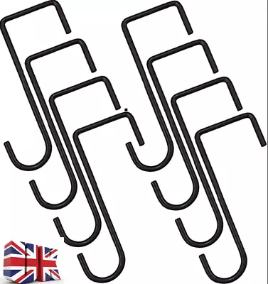 £4.99 • Buy 8/16× Fence Hooks Heavy Duty Over Door Hooks Steel Plant Hanger Hanging Brackets