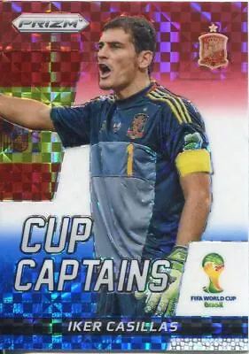 Panini Prizm World Cup 2014 Cup Captains Plaid Parallel 14 Iker Casillas • £6.79