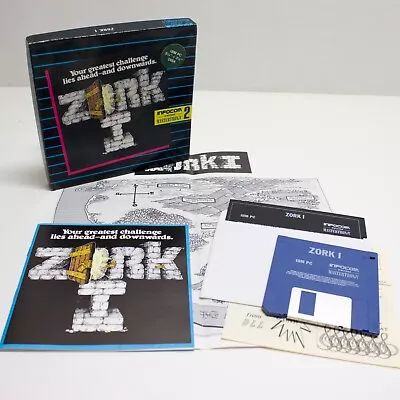 Zork I (1) - Iconic IBM PC Adventure Game - Boxed Complete. Inc Map • £9.99