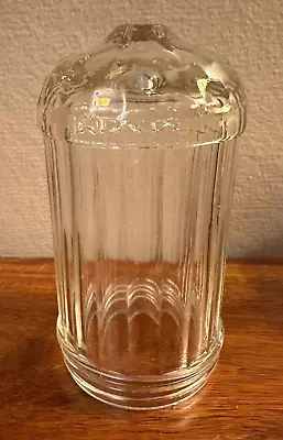 VINTAGE 1930s Paden City Glass BULLET SUGAR SHAKER Clear Glass HEAVY 6  Made USA • $39.99