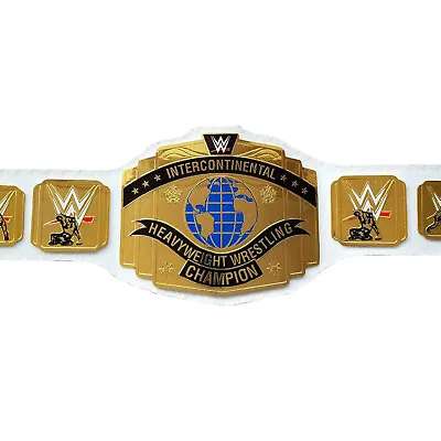 £149.99 • Buy Intercontinental Championship Wrestling Leather Replica Belt Adult WWE White