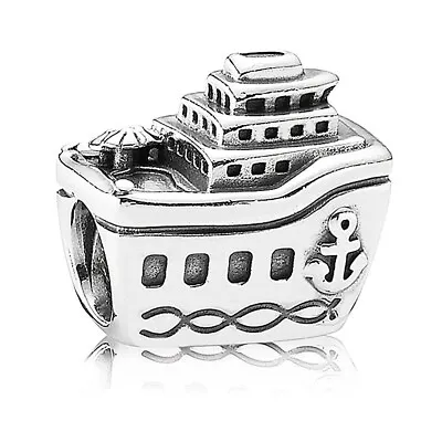 CRUISE SHIP   ALL ABOARD   Sterling Silver Charm PANDORA ALE  S925 #791043 A19 • $39