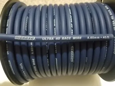 8.65mm MOROSO ULTRA 40 Ohm Race Wire BLUE Silicone Spark Plug Wire Sold By Foot • $3.08