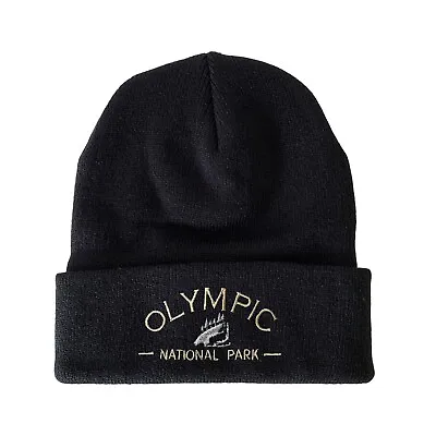 Olympic National Park Embroidered Beanie Winter Hat • $12.99
