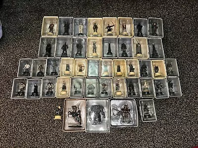 EAGLEMOSS Lord Of The Rings Chess Collection Set Of 40+ Figures - All Boxed • £160