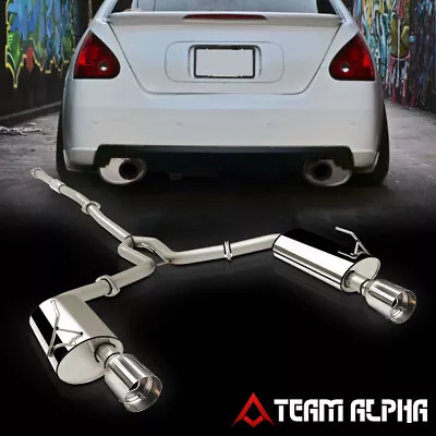 Fits 2004-2008 Maxima A34 [4  TIP DUAL MUFFLER] Stainless Steel Catback Exhaust • $230.89