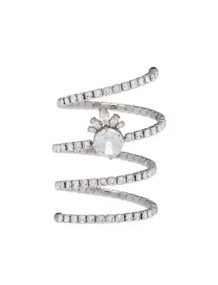 Miu Miu Silver Crystals Spine Bracelet • $99