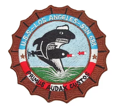 Original Vietnam War US Navy USS Los Angeles Submarine Japanese Made Patch W29 • $18.99