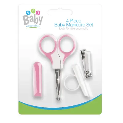 Baby Nail Care 4 Piece Set Cutter Scissors Clipper Manicure Pedicure Kit Set  • £2.95