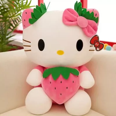 22cm Hello Kitty Red Strawberry Plush Keychain Sanrio Plush • $17.50