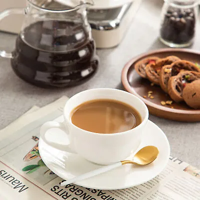 Lovecasa Sweet 12pc Cappuccino Tea Coffee Latte Cups Saucers Set Porcelain 230ml • £29.99