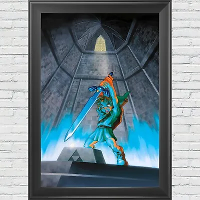The Legend Of Zelda Ocarina Of Time Temple Of Time Poster 12 X18  Nintendo 64 • $9.99