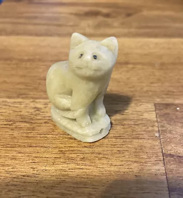 $79.28 • Buy Vintage Antique Chinese Heitan Jade Jadeite Hand Carved Pendant Stone Cat Old