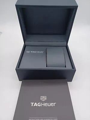 Tag Heuer New Leatherette Dark Grey Watch Box Travel Pouch Case Instructions • £49.99