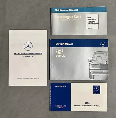 Mercedes-Benz W124 Owners Manual + Booklets (300e 300ce 260e ) • $35