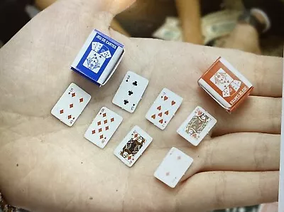 Miniature Decks (2) Boxes (1) Playing Cards • $5.95