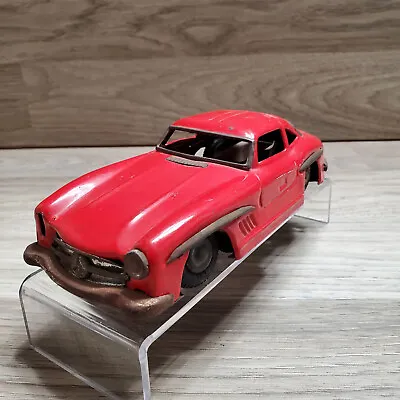 Vintage Mercedes 300SL Friction Tin Toy Piston Red Gullwing-NOMURA TN Japan • $39.99