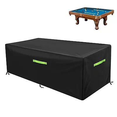 GEMITTO 7/8/9 Ft Pool Table Cover Waterproof Billiard Cover Polyester Fabric... • $44.27