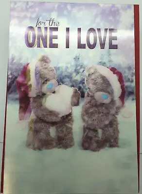 3D Holographic One I Love Me To You Bear Christmas Card Girlfriend Boyfriend • £5.99