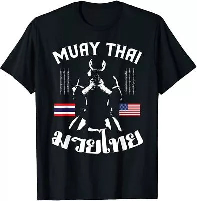 Thailand American Flag Muay Thai Thai Boxing T-Shirt T-Shirt • $15.99