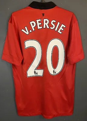 Men's Manchester United 2013/2014 Van Persie Soccer Football Shirt Jersey Size M • $101.99