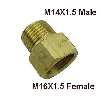 Metric Fitting M16X1.5 M16 Female To M14X1.5 M14 Male Adapter • $13.99
