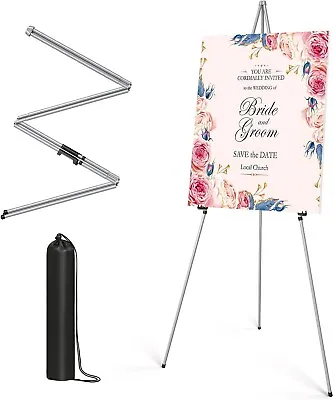 2 Sturdy Display Easel Stand For Wedding Instant Tripod Portable Floor Easel 63  • $17.99