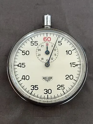 Vintage Ed. HEUER & Co S.A Stopwatch Timer Swiss Made 51mm • $49