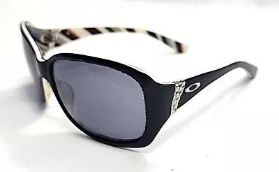 Oakley Discreet Black Gray Rectangle Sunglasses Narrow Arms Read • $53.99