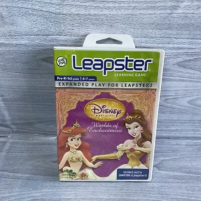 LeapFrog Leapster Kids Game Disney Princess Worlds Of Enchantment New & Sealed • £6.95